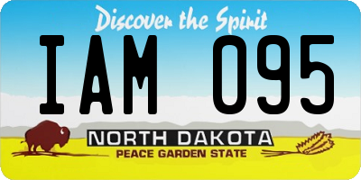 ND license plate IAM095