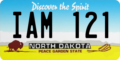 ND license plate IAM121