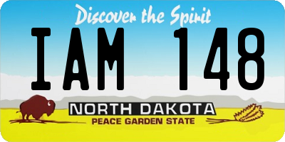 ND license plate IAM148