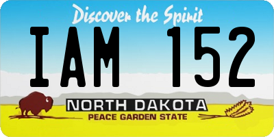 ND license plate IAM152