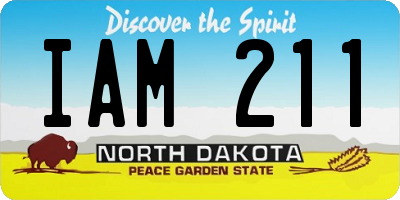 ND license plate IAM211