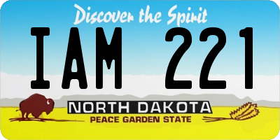 ND license plate IAM221