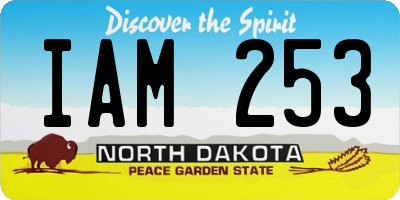 ND license plate IAM253