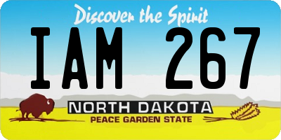 ND license plate IAM267