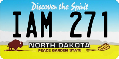 ND license plate IAM271