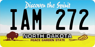 ND license plate IAM272