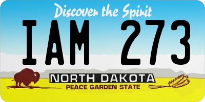 ND license plate IAM273