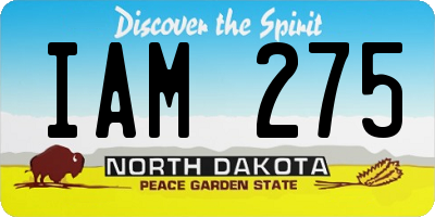ND license plate IAM275