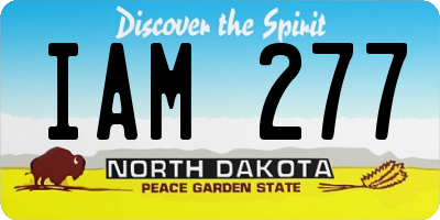 ND license plate IAM277