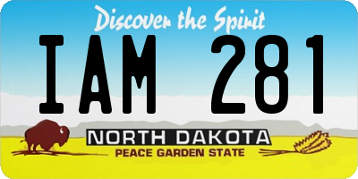 ND license plate IAM281