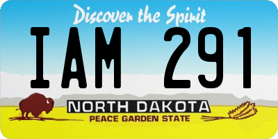 ND license plate IAM291