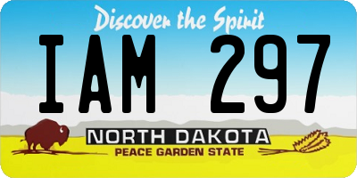 ND license plate IAM297