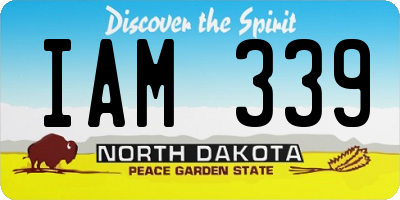 ND license plate IAM339