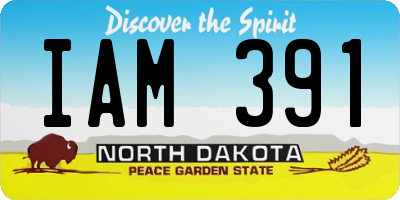 ND license plate IAM391