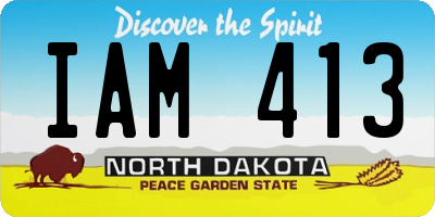 ND license plate IAM413