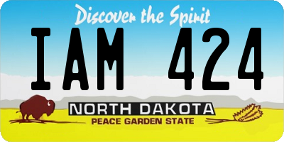 ND license plate IAM424