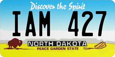 ND license plate IAM427