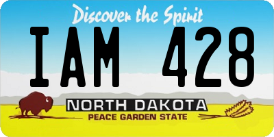 ND license plate IAM428