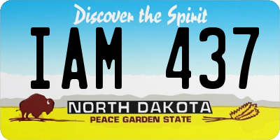 ND license plate IAM437