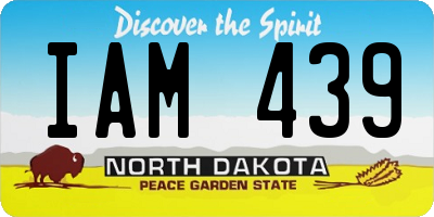 ND license plate IAM439