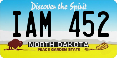 ND license plate IAM452