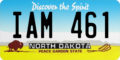ND license plate IAM461