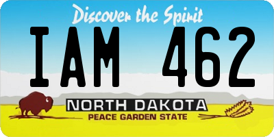 ND license plate IAM462