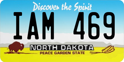 ND license plate IAM469