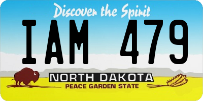 ND license plate IAM479
