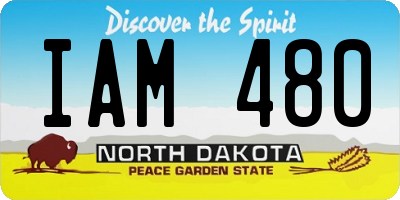 ND license plate IAM480