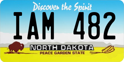 ND license plate IAM482