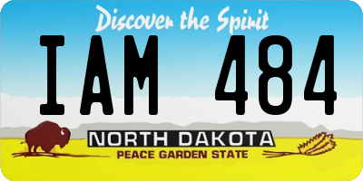 ND license plate IAM484