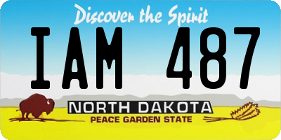 ND license plate IAM487