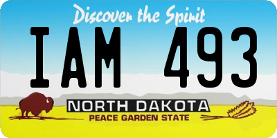 ND license plate IAM493