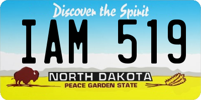 ND license plate IAM519