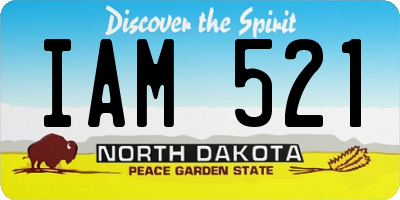 ND license plate IAM521