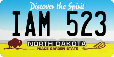 ND license plate IAM523