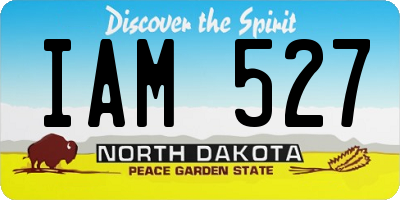 ND license plate IAM527