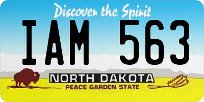 ND license plate IAM563