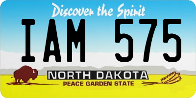 ND license plate IAM575