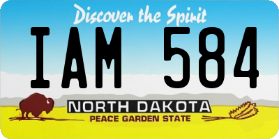 ND license plate IAM584