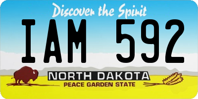 ND license plate IAM592