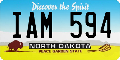 ND license plate IAM594