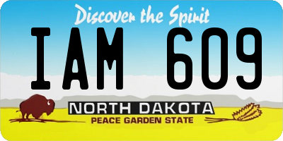 ND license plate IAM609