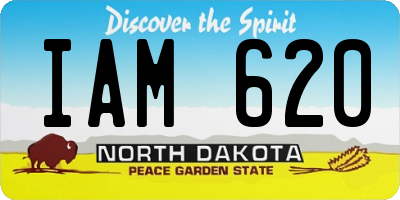 ND license plate IAM620