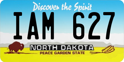 ND license plate IAM627