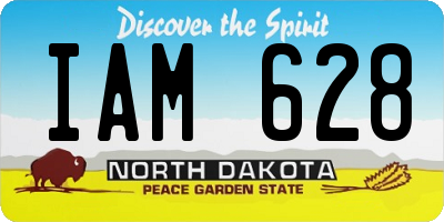 ND license plate IAM628