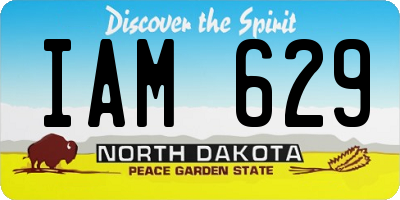 ND license plate IAM629