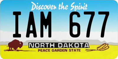 ND license plate IAM677
