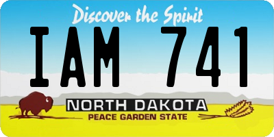 ND license plate IAM741